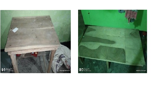 ১ টা সিঙ্গেল বেড ও ১ টা টেবিল